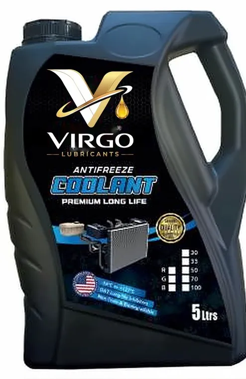 Virgo Antifreeze Coolant Premium Long Life, 5 litre black jug