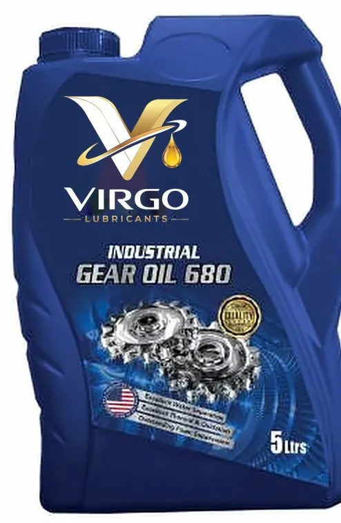 Virgo Industrial Gear Oil 680, 5 litre blue jug