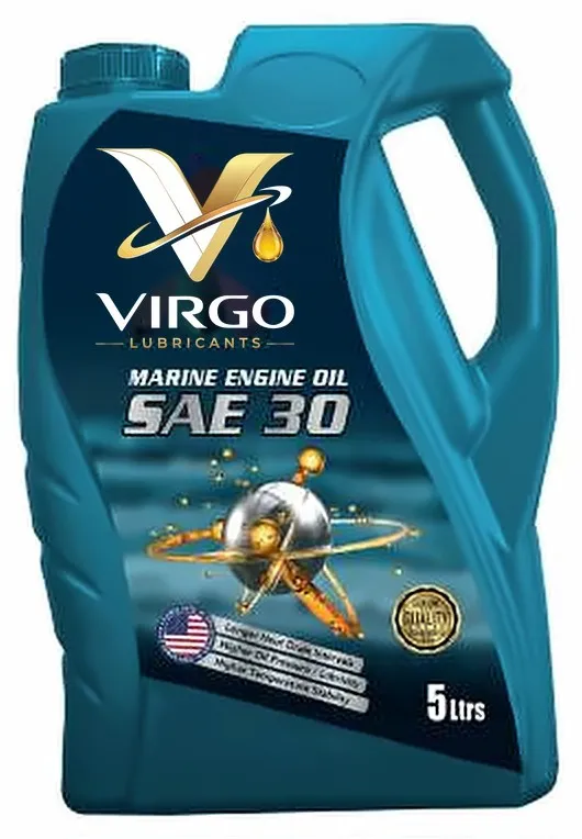 Virgo Marine Engine Oil SAE 30, 5 litre teal jug