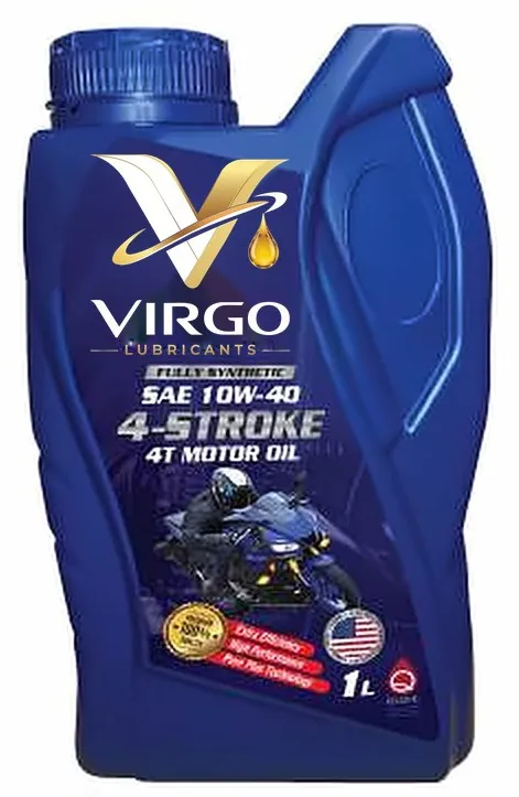 Virgo SAE 10W-40 4-Stroke motor oil, 1 litre blue bottle