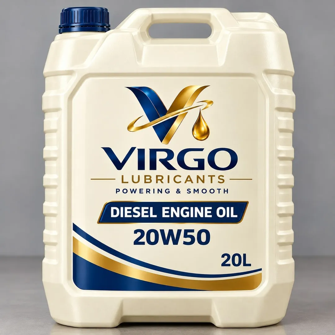 Virgo Diesel Engine Oil 20W-50, 20 litre cream jerrycan